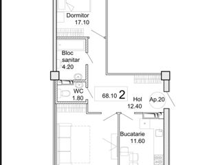 Apartament cu 2 camere, 70 m², Ciocana, Chișinău foto 10