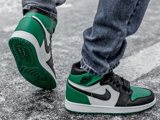 Nike Air Jordan 1 Retro High Green/Black Unisex foto 9