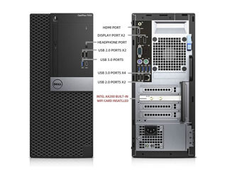 Dell OptiPlex 7050MT (i7-6700/ 32GB/ SSD 256GB+HDD) din Germania. Licență Win 10 Pro. Garantie 2 ani foto 6