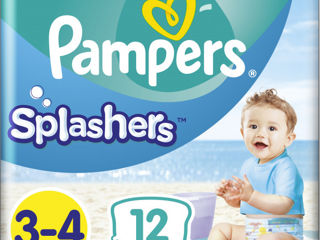 Scutece-chiloței pentru înot Pampers Splashers Marimea 3-4 (6-11 kg) 12 buc. foto 1