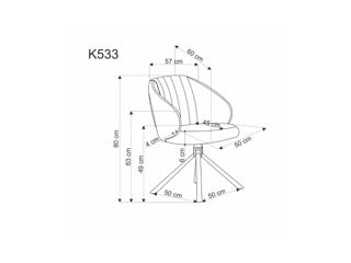 Scaun rotativ K-533 foto 7