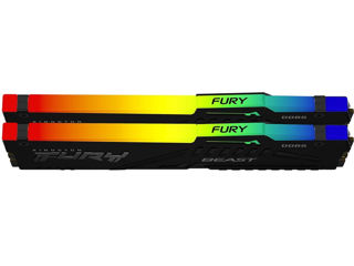 DDR5 32GB (Kit of 2x16GB) - «Kingston FURY Beast RGB Black» foto 3
