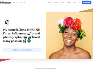 Создаем сайт для Инфлюэнсера foto 1