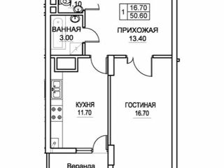 Apartament cu 2 camere, 50 m², Buiucani, Chișinău foto 2