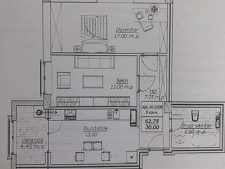 Centru, se oferă spre vânzare apartament în bloc nou,63 m.p, 53 550 € foto 4