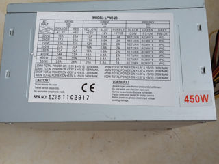 Surse PC 200-500W fan 80 și 120 mm, unele cu conector 6, 6+2 sau 8 pini foto 6