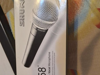 Продам новый микрофон Shure sm 58, провод ,возможна доставка в Кишинев