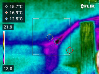 Scanare termică (termografie)a clădirilor si zonelor cu pierderi de căldură, infiltrații de aer rece foto 9