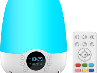 Difuzor Bluetooth cu lumină de Noapte - Lampă de masă Eyesound LED - RGB cu schimbarea culorii.