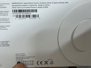 Apple watch 10 46mm Jet Black new , Garantie 12luni foto 3