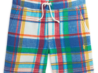 Polo Ralph Lauren Little Boy's Madras-Print Fleece Shorts Marime 2 ani