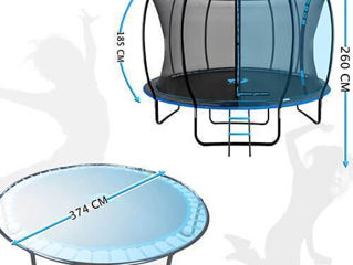 Trambuline Ultra 185cm/255cm/312cm/374cm Albastru - Livrare toată Moldova foto 4