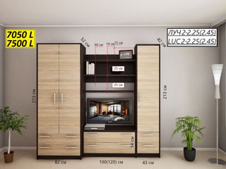 Credit ! Living.Mobila dulapuri.LDSP.Fabrica de mobilă.Стенки-ливинг из ЛДСП.Меб фабрика foto 8