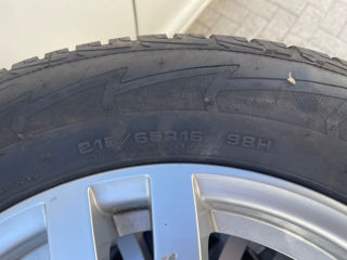 Jante 5x114.3 cu anvelope Goodyear 215x65 r16 foto 6