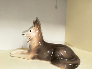 Винтажная фарфоровая статуэтка собака.старая Германия. foto 10