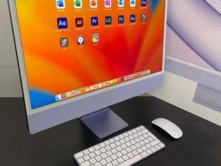 Apple 2021 iMac (24-inch, M1 chip with 8core, 16GB Memory, 500GB Storage) Purple