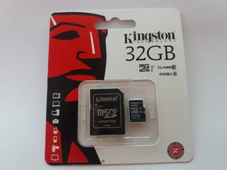 Kingston 32GB  Class10 UHS-I 300x with SD Adapter foto 1