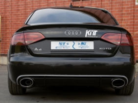 Difuzor Bara Spate si Ornamente Evacuare compatibil cu Audi A4 B8 Pre Facelift (2007-2011) Sedan Ava foto 5