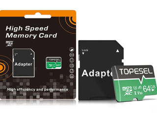 MicroSD rapide cu SD adaptor Topesel foto 1