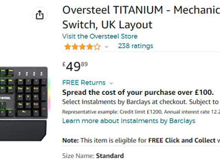 Titanium механическая игровая клавиатура, RGB foto 2