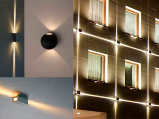 Освещение фасада,  контурная подсветка зданий, архитектурное освещение. foto 10