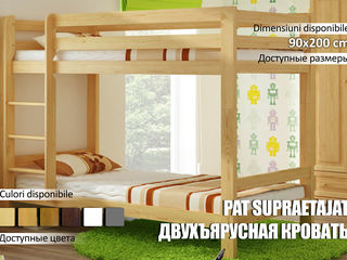 Paturi pentru copii de la 2 ani din lemn natural! Livrăm gratuit în orice colț al Moldovei! foto 7