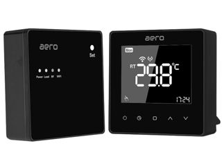 Termostat cu control WIFI Aero Black / White  - 2000 lei foto 9