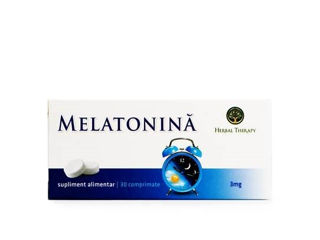 Melatonină 3 mg, N30 - Îmbunătățește Calitatea Somnului