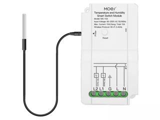 Modul inteligent de comutare a temperaturii umidității cu Wi-Fi MOES MS-103 foto 1