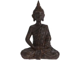 Statuie "Buddha Asezat" 31Cm, Ceramic, Bronz foto 1