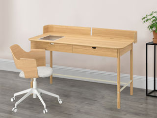 Set de mobilă pentru oficiu IKEA (Aspect Frasin/Gri)