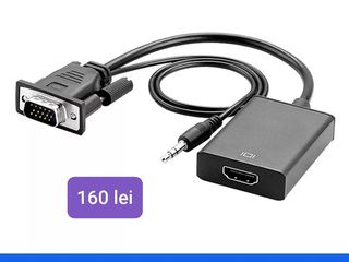 Адаптеры-переходники HDMI,VGA,DVI-D,USB TYPE C,RCA,AV,MINIDP,DP foto 2