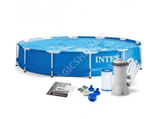 Piscina Intex cu pompa de filtrare si scara 366х99сm, 8592L - preț convenabil !!! foto 2