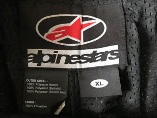 Мотоштаны Alpinestars классические с защитой foto 3