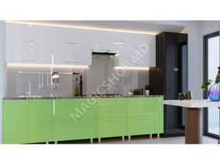 Bucătărie modulară Quadro 3.0 m cu fațadă MDF (High Gloss) - livrare, credit !!! foto 5