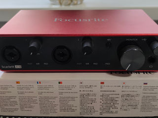 Focusrite Scarlett 4i4 3rd Gen (звуковая карта) foto 4