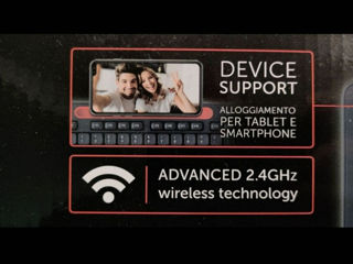 Wireless keyboard & mouse. With a place to put your phone. foto 2