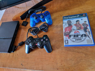 PS2 slim+ джостики + игра foto 3