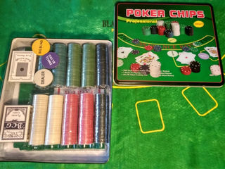 Set de poker покерный набор на 500 фишек и сукно foto 3