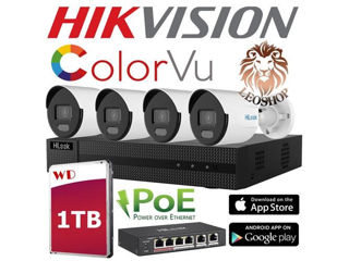 Hilook By Hikvision Color Vu Ip 2 Megapixeli  Ipc-B129H