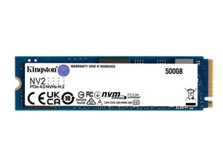 new / SSD M.2 NVMe 500GB Kingston NV2 PCIe 4.0,Read 3500MB/s Write 2100 MB/s,compatibil cu PCIe 3.0 foto 3