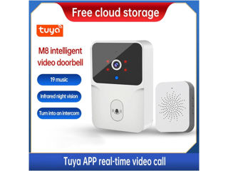 Tuya Smart Home Sonerie WiFi Wireless Camera Video Sonerie Interfon bidirecțional Detectare mișcare foto 12