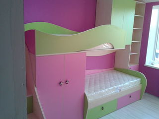mobilier pentru copii dormitor cu doua vivele  dormitor pentru copii cu doua nivele foto 3