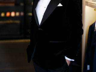 Papion elegant din matase neagra - black silk butterfly bow tie (viggo) foto 6