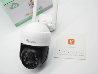 Поворотная IP WiFi камера 3Mp PTZ c автослежение Tuya Smart foto 3