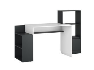 Masa de birou MG-Plus Table 2, graphite/white