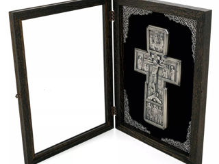 Crucifix în ramă K04 foto 6