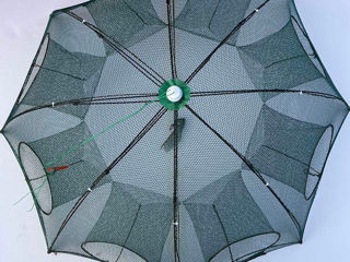 Складная ловушка для зонта  с 6  8 10 12 16 отверстиями рыболовного краба крабов креветок foto 6