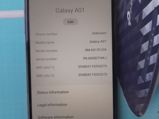 Samsung A01 ca nou. foto 3