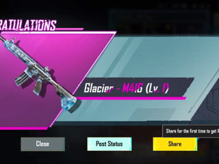 Caut cont pubg cu m416 glaciar